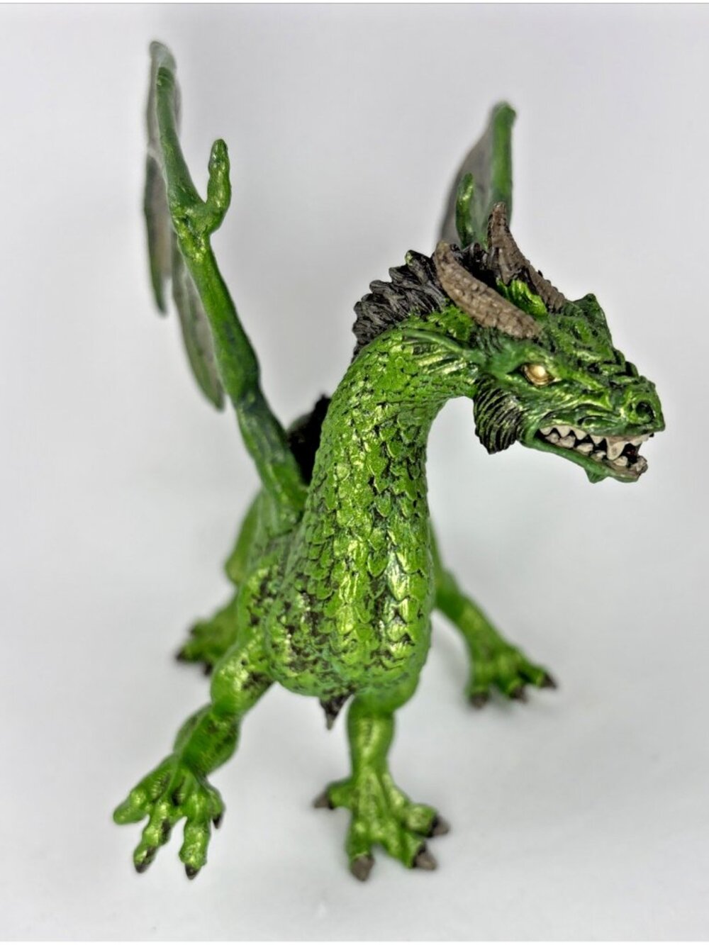 Forest Dragon Green Fantasy 6.5" PVC Figure Safari Ltd Toys 2010 - Picture 4 of 8